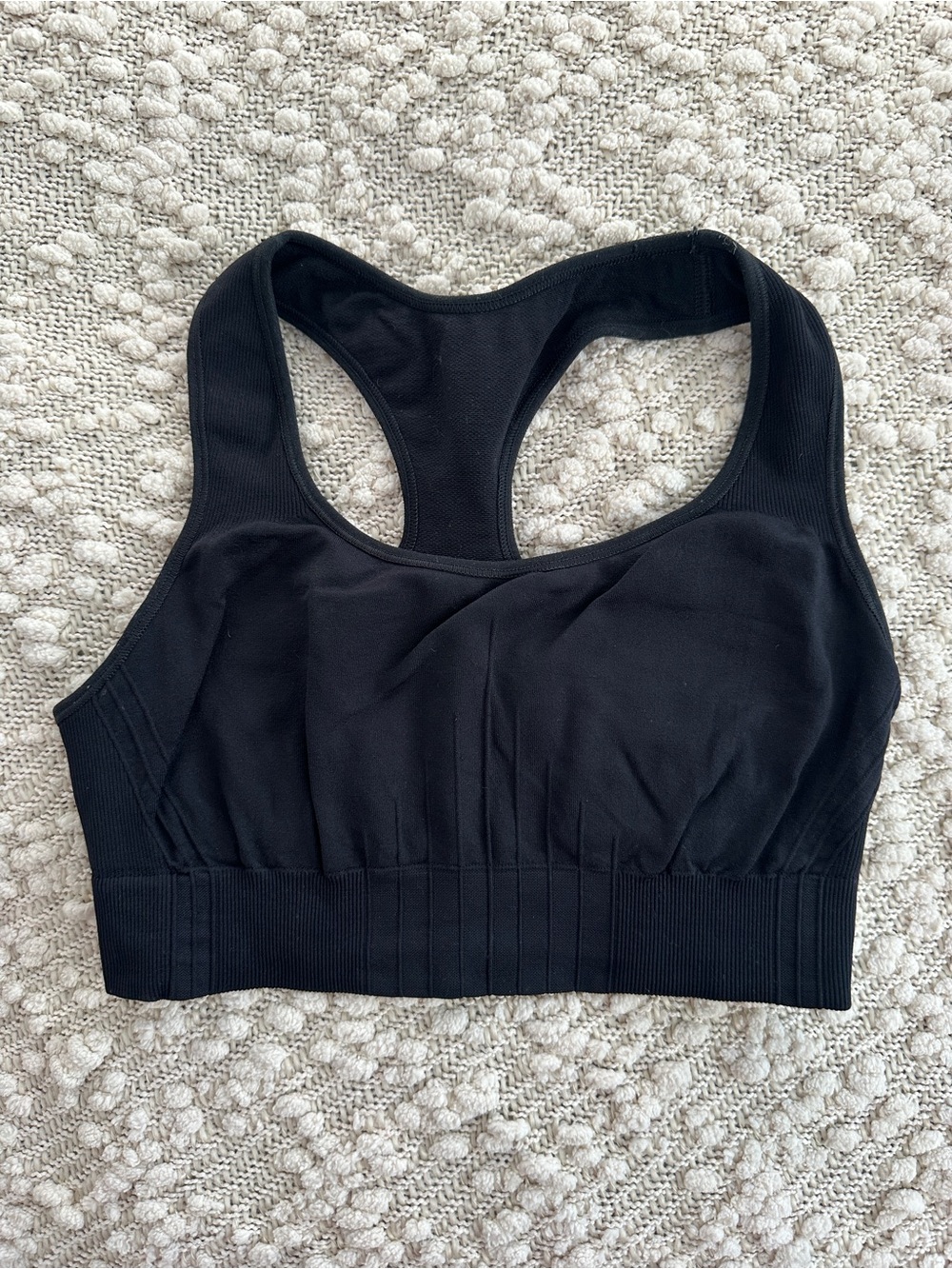 C9 Champion Black Seamless Racerback Sports Bra Medium Athletic Workout